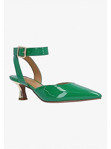 J. Renee Women's Tamsin Ankle Strap Pumps in Green Patent (view 2)