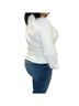 Bobi Solid White Boxy Raglan Waffle Long Sleeve Tee in White Size XS - photo 3