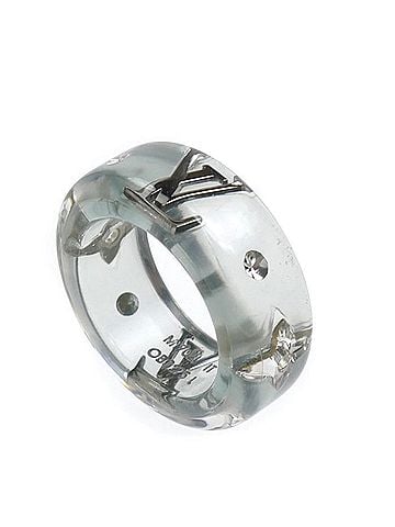 Louis Vuitton LOUIS VUITTON Louis Vuitton GP Resin x Strass Sparks Ring M1702L Women's (view 2)