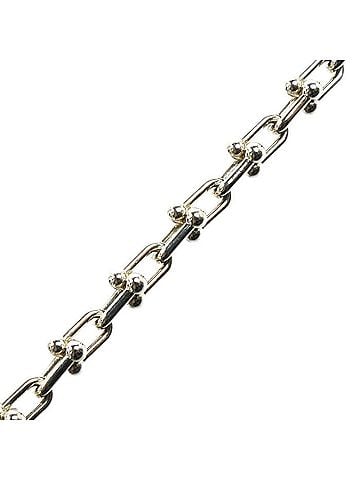 Tiffany & Co. TIFFANY&amp;Co. Tiffany &amp; Co. Sterling Silver 925 Hardware Microlink Bracelet 7.4g 19.5cm Double Extra Large Men's/Women's (view 2)