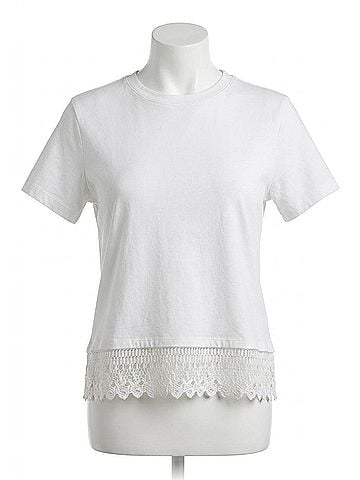Sanctuary Lace Remix Tee in White (view 1)