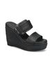 Kork-Ease Black Women's Raya Espadrille Wedge Size 9 - photo 1