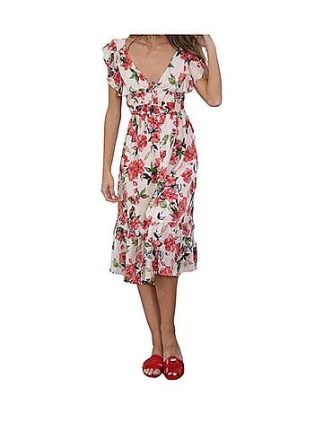 Bishop + Young Floral Santorini Dress in Camilla Print (view 2)