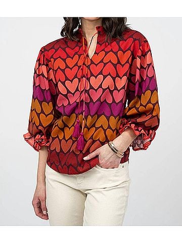 Ivy Jane Ombre Heart Top in Multi (view 2)