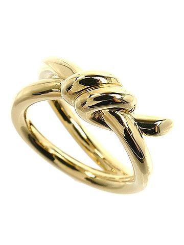 Tiffany & Co. TIFFANY&amp;Co. Tiffany 18K Yellow Gold Knot Double Row Ring (10.9g) Women's (view 1)