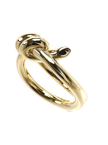 Tiffany & Co. TIFFANY&amp;Co. Tiffany 18K Yellow Gold Knot Double Row Ring (10.9g) Women's (view 2)