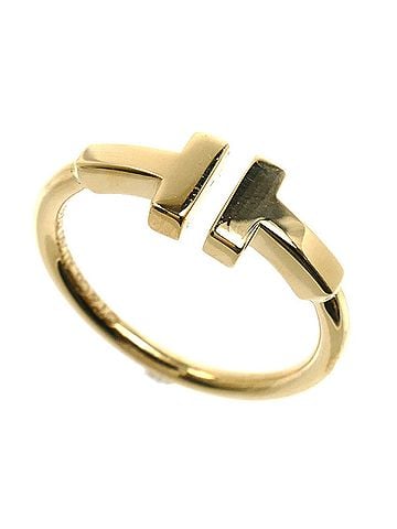 Tiffany & Co. TIFFANY&amp;Co. Tiffany &amp; Co. 18K Yellow Gold T Wire Ring (60147347) 2.8g Women's (view 1)