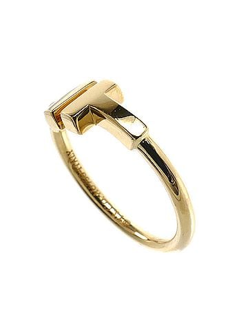 Tiffany & Co. TIFFANY&amp;Co. Tiffany &amp; Co. 18K Yellow Gold T Wire Ring (60147347) 2.8g Women's (view 2)