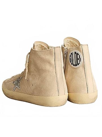 Golden Goose Women's Francy Suede Sneakers in Pearl (view 2)