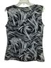 Jones Studio Print Black White Sleeveless Blouse Size L - photo 2