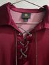 JM Collection Paisley Red Burgundy Long Sleeve Blouse Size S - photo 3
