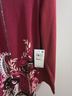 JM Collection Paisley Red Burgundy Long Sleeve Blouse Size S - photo 6