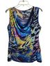 Sami & JO Print Multi Color Sleeveless Top Size L - photo 1