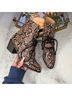 Express Animal Print Brown Tan Ankle Boots Size 6 - photo 3