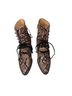 Express Animal Print Brown Tan Ankle Boots Size 6 - photo 1
