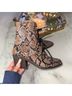 Express Animal Print Brown Tan Ankle Boots Size 6 - photo 4