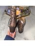 Express Animal Print Brown Tan Ankle Boots Size 6 - photo 5