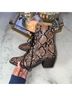 Express Animal Print Brown Tan Ankle Boots Size 6 - photo 8