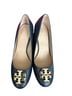 Tory Burch 100% Leather Blue Heels Size 7 - photo 5