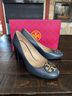 Tory Burch 100% Leather Blue Heels Size 7 - photo 9