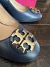 Tory Burch 100% Leather Blue Heels Size 7 - photo 3