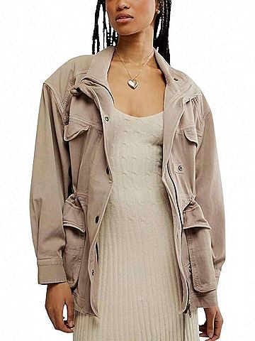 Free People Arya Utility Jacket in Cashmere (view 2)