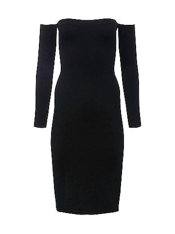 L'Agence Felicia Off-Shoulder Dress in Black (view 1)