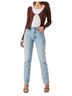 Astr Solid Brown Ribbed Open Front Sweater in Brown Size M - photo 5