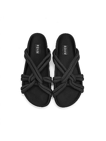 ROAM Women's Twisty Sandal in Black (view 2)