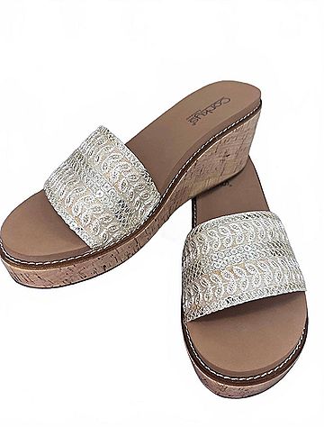 Corkys Women's Wanderlust Wedge Sandals in Ivory (view 2)