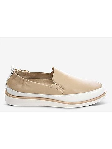 VANELi Women's Quin Leather Slip-On Sneaker in Ecru (view 2)