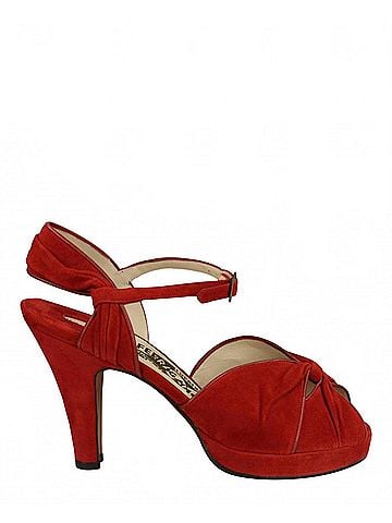 Salvatore Ferragamo Women's Ava Heel Sandal in Red (view 1)