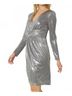 Entro Solid Silver Brittney Dress Size S - photo 3
