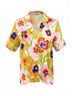 FRNCH Floral Yellow Chelly Button Down Top in Multi Size L - photo 1