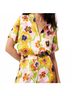 FRNCH Floral Yellow Chelly Button Down Top in Multi Size L - photo 2