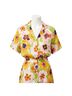 FRNCH Floral Yellow Chelly Button Down Top in Multi Size S - photo 3