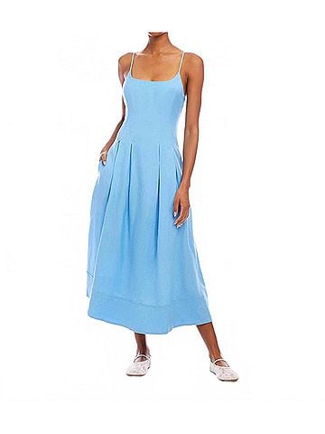 Fifteen Twenty Jessa Midi Dress in Lake (view 2)