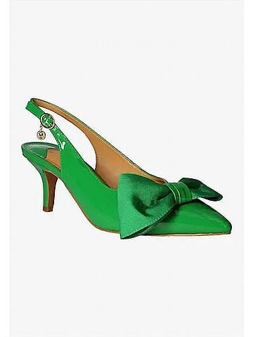 J. Renee Women's Devika Sling Back Pumps in Green Patent (view 1)