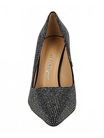 Salvatore Ferragamo Women's Ilary X5 Crystal Embellished Pumps in Black (view 2)