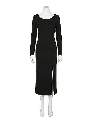 NATION LTD Alma Square Neck Dress in Black (view 1)