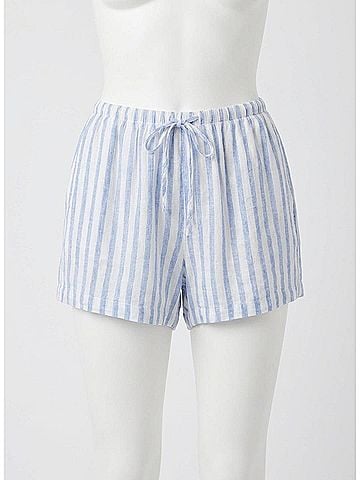 Bella Dahl Contrast Tie Flowy Short in Blue (view 1)
