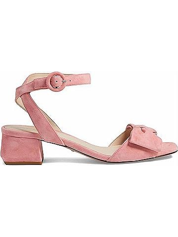 Pelle Moda Women's Tandi Flamingo Suede Sandals in Pink (view 1)