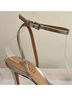 Schutz Silver Altina Leather Sandal Size 9 1/2 - photo 2