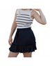 She + Sky Solid Black Avery Mini Skirt in Black Size M - photo 5