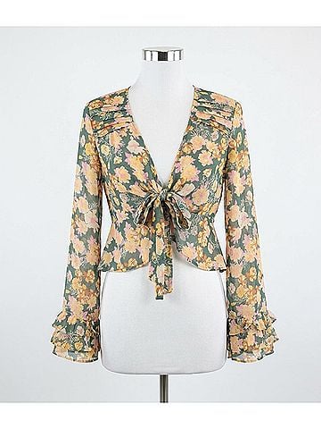 Free People Maybel Blouse in Happy Combo (view 1)