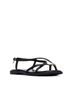 XTI Solid Black Women's Strapped Sandals Size 6 - photo 1
