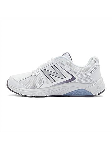 New Balance Women's 847 V3 Shoes in White/Grape (view 2)
