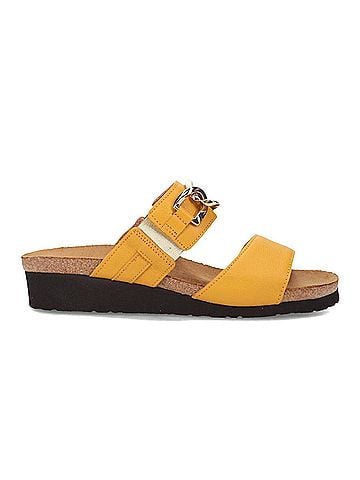 Naot Women's Victoria Leather Slide in Marigold (view 1)