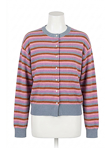 FRNCH Adria Stripe Cardigan in Multicolor (view 1)