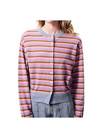 FRNCH Adria Stripe Cardigan in Multicolor (view 2)